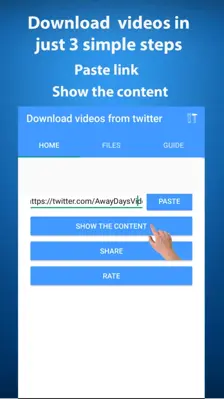 Download videos from twitter android App screenshot 4