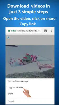 Download videos from twitter android App screenshot 5