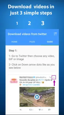 Download videos from twitter android App screenshot 6